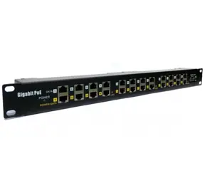 Digitus POE-PAN12-GB / PoE patch panel / 12 portů / Gigabit / stíněný