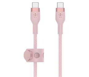 Belkin BOOST CHARGE PRO FLEX růžová / Kabel USB-C na USB-C / 1 m