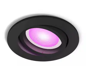 Philips Hue Centura černá / LED podhledové svítidlo / GU10 / 5,7W / 350lm / RGB / IP20