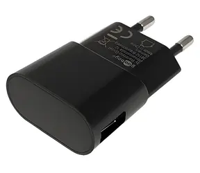 goobay Napájecí adaptér 230V na USB černá / Napájecí adaptér / 1x USB / 1A