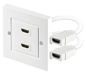 Goobay HDMI zásuvka pod omítku / Zásuvka / 2x HDMI