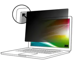 3M Bright Screen Privacy Filter (BP140W9E) / Filtr soukromí na notebook / Pro notebook s plnou obrazovkou / Sklopný