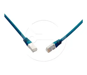 C6A-315BU-0,5MB CAT6A S/FTP modrá / Patch kabel / 10G / LSOH / 0,5 m