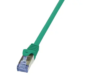 LogiLink zelená / Patch kabel / Cat6a / S/FTP / RJ-45 / 3 m