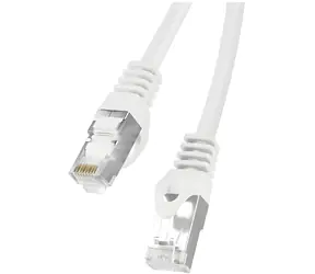 Lanberg PCF6-10CC-0050-W bílá / Patch kabel / FTP / Cat6 / 0,5 m / CCA / Fluke Passed