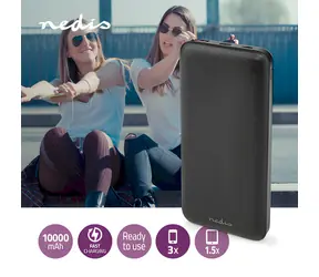 Nedis Powerbanka 10000 mAh / 18 W / 1x USB-A & 1x USB-C / Micro USB vstup