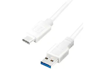 LogiLink kabel USB-A - USB-C bílá / Kabel / USB 3.2 Gen1 / 5 Gbit/s / 1,5 m