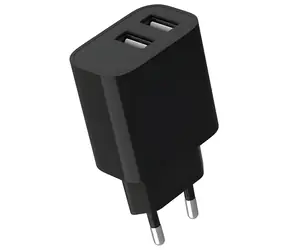 Gembird Síťová nabíječka 2x USB-A černá / Nabíječka / 5 V / 2,4 A