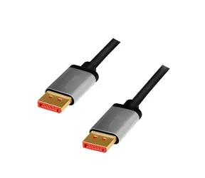 LogiLink DisplayPort 1.4 černo-šedá / Kabel DisplayPort / 1 m / 8K/60 Hz