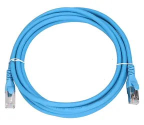 Extralink Cat6a modrá / Patch kabel / S/FTP / RJ-45 / 3 m / 10 Gbit/s