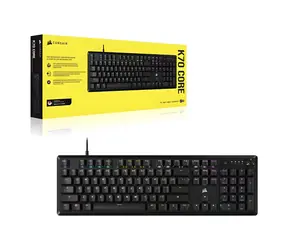 Corsair K70 Core RGB černá / Herní klávesnice / mechanická / RGB / USB / NA Layout