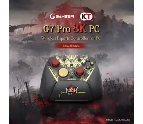 GameSir G7 Pro 8K Nioh 3 Edition černá / Herní ovladač / bezdrátový a drátový / USB-C / 8000Hz / pro PC