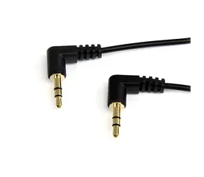 StarTech MU1MMS2RA / Audio kabel / Jack 3,5mm - Jack 3,5mm / lomený 90° / Slim / 0,3 m