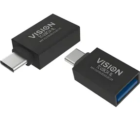 Vision USB-C (M) - USB-A (F) černá / Adaptér / USB 3.0