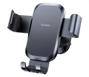 Baseus Metal Age Go černá / Gravitační držák do auta / do ventilace / 360° otočení