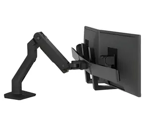 Ergotron HX Desk Dual Monitor Arm černá / Stolní rameno pro 2 monitory / Do 32" / Výškově nastavitelné až 292 mm