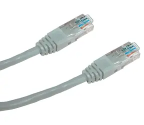 DATACOM Patch kabel 10m šedý / UTP / CAT5e / RJ45