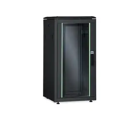 Digitus Unique 42U černá / Rozvaděč / 2053x800x1000 mm / Skleněné dveře / Nosnost 800 kg / IP20