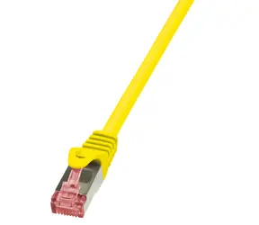 LogiLink patch kabel Cat6 S/FTP žlutá / Patch kabel / RJ-45 / 3 m / LSZH / AWG 27/7