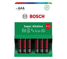 Bosch LR03SA6B/00 Super Alkaline AAA 6 ks / Baterie / Alkalické / 1,5 V