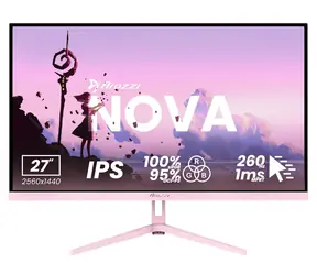 27" Arozzi NOVA 27T2K260 růžová / Monitor / IPS / 2560x1440 / 260Hz / 1ms / 2x HDMI / 2x DP
