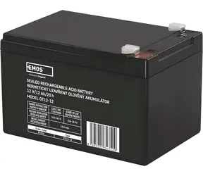 Emos Bezúdržbový olověný akumulátor 12 V / 12 Ah / faston 6,3 mm
