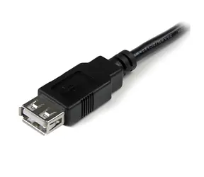 StarTech / Prodlužovací kabel USB-A M/F / USB 2.0 / 15 cm / černá