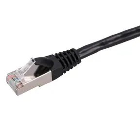 Extralink černá / Patch kabel / Cat.5e / FTP / 10 m