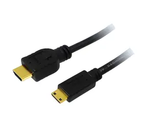 LogiLink HDMI - mini HDMI černá / Kabel / HDMI High Speed with Ethernet / 4K / 1,5 m