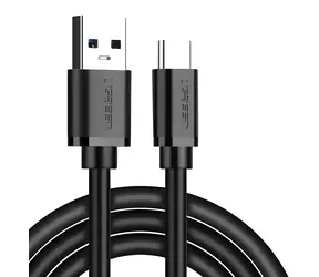 Ugreen USB-A (M) - USB-C (M) 1,5 m černá / Kabel / USB 3.0 / Rychlonabíjení