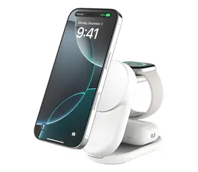 Belkin UltraCharge 3v1 Qi2 25 W skládací bílá / Nabíjecí stanice