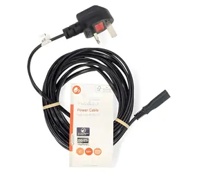 Nedis Napájecí kabel UK - IEC-320-C7 černý / Napájecí kabel / UK zástrčka / 5 m / 250 V / 3 A
