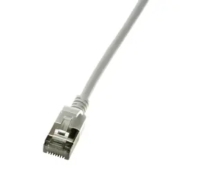 LogiLink SlimLine šedá / Patch kabel / Cat6 U/FTP / RJ-45 / 0,3 m