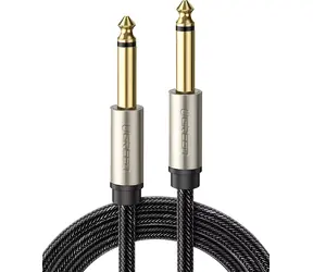 Ugreen 10638 černá / Audio kabel / Jack 6,35 mm (M) - Jack 6,35 mm (M) / 1 m