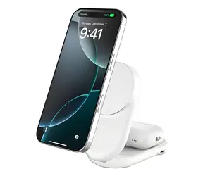 Belkin BOOST CHARGE PRO Qi2 bílá (WIZ039KQWH) / Bezdrátová skládací nabíječka 2v1 / magnetická / 25W