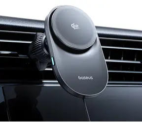 Baseus PrimeTrip VC2 Pro černá / Držák do auta / bezdrátové nabíjení 25W / aktivní chlazení / MagSafe