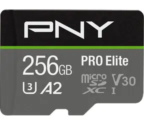 PNY PRO Elite microSDXC 256 GB / Paměťová karta / Class 10 / UHS-I / U3 / A2 / V30