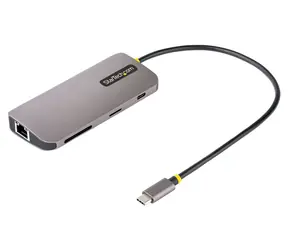 StarTech USB-C Multiport Adaptér / HDMI 4K 60Hz / USB-A Hub 5Gbps / 100W Power Delivery / GbE / SD-microSD