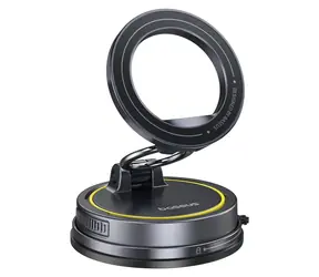 Baseus VC2 Flex černá / Držák do auta / magnetický / přísavka / 720° otočení