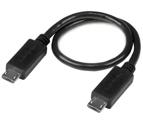 StarTech Micro-USB černá / Kabel / Micro-USB / 20 cm / USB 2.0