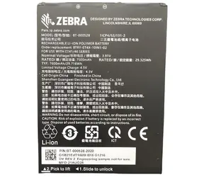 Zebra interní baterie pro ET401 (10") / Baterie / 7600 mAh
