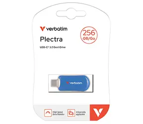 Verbatim Plectra 256GB modrá / Flash disk / USB-C 3.2 Gen 1 / až 100 MB/s