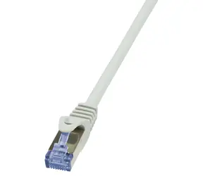 LogiLink PrimeLine Cat6a šedá / Patch kabel / S/FTP / RJ-45 / 10 m / AWG 26/7