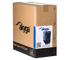 Akyga AK13BK černá / Skříň / Micro Tower / ATX / USB 3.2 Gen 1 / bez zdroje