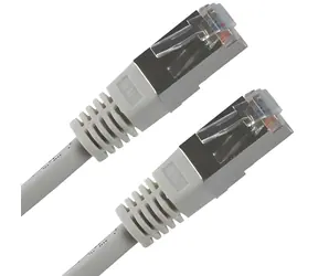 Patchkabel FTP Cat.5e RJ45-RJ45 3 m šedý / Síťový kabel / Stíněný / Economy