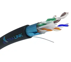 Extralink CAT6 FTP V2 / Síťový kabel / 25 m / stíněný / venkovní