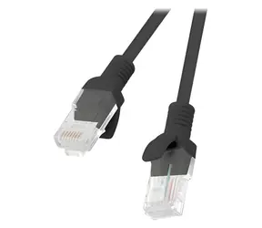 Lanberg UTP CAT5E 1,5m černá / Patch kabel / RJ45-RJ45 / Fluke Passed