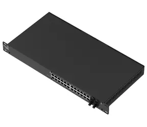 Teltonika SWM281 / Switch / 24× GbE RJ-45 / 4× SFP / L2+ / 19" rack / fanless