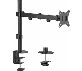 Maclean MC-753N černá / Stolní držák monitoru / 17-32" / VESA 75x75-100x100 / nosnost 9 kg / náklápěcí