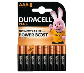 Duracell Plus Boost MN2400 / Baterie / AAA / alkalické / 1,5 V / 8 ks